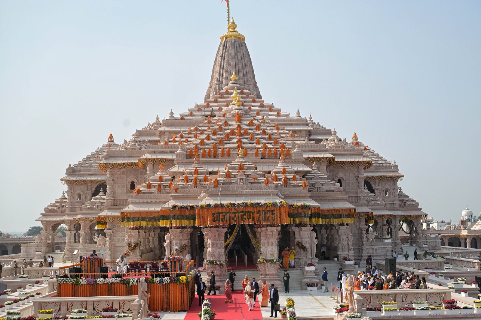 The Ram Mandir temple complex in Ayodhya, Uttar Pradesh